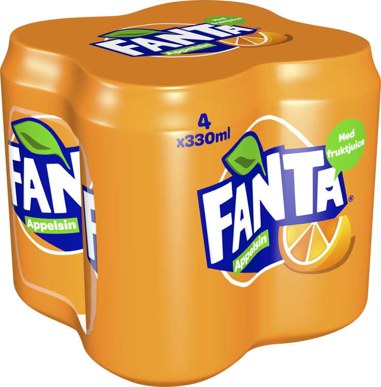 Fanta Orange 0,33lx4 boks