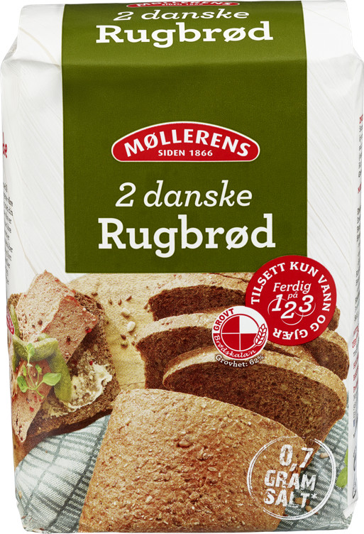 Rugbrød Melmiks 1kg Møllerens