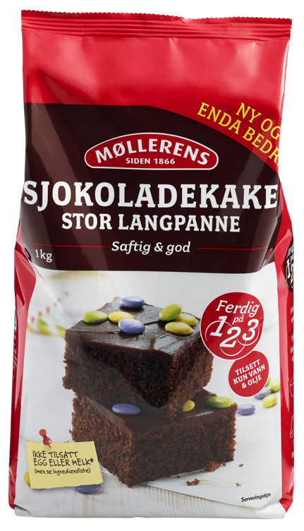 Sjokoladekake 1kg Møllerens