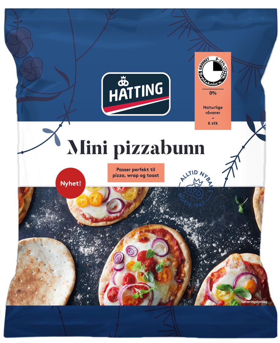 Pizzabunn Mini 6stk 390g Hatting