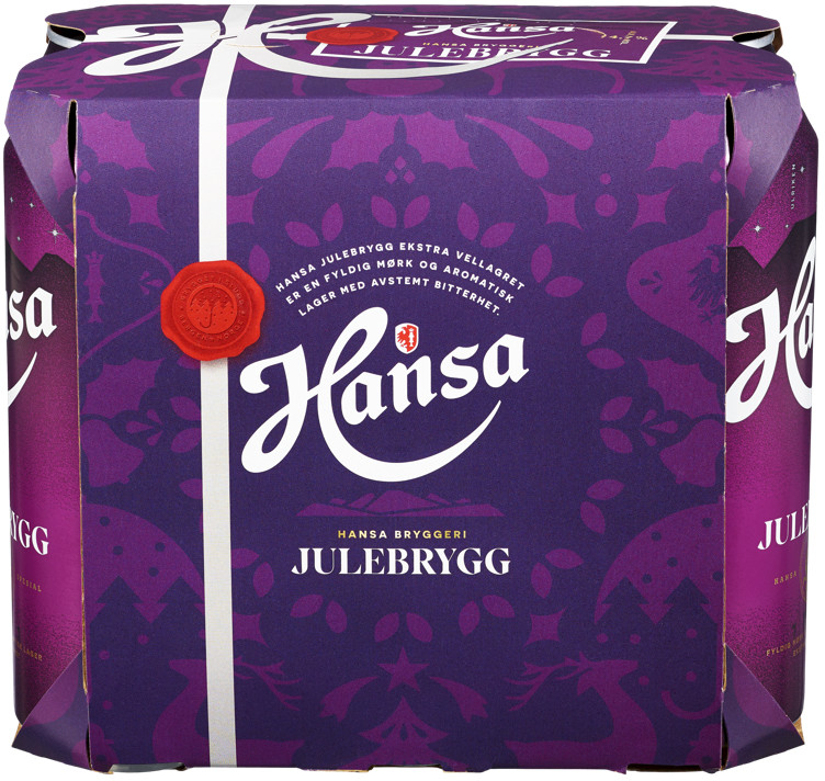 Hansa Julebrygg Ex.Vellagret 0,5lx6 boks