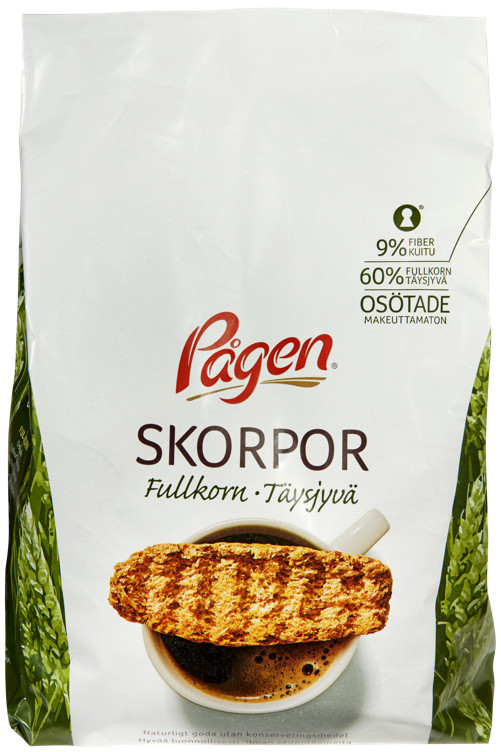 Skorper Fullkorn 400g Pågen