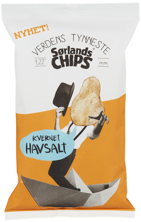 Sørlandschips Verdens Tynneste Havsalt 250g