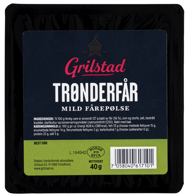 Trønderfår 40g Grilstad
