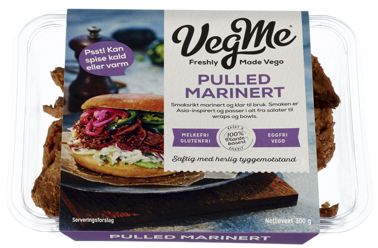 Pulled Marinert 300g Vegme