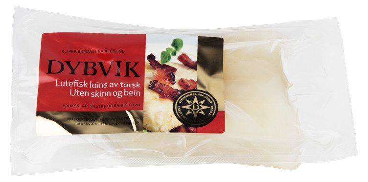 Lutefisk Loins u/Skinn&Ben Ca450g Dybvik