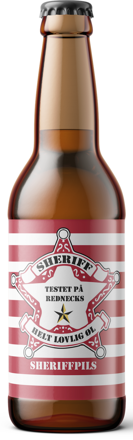 Bilde av Sheriff Pilsner 0,33l flaske Telemark Bryggeri