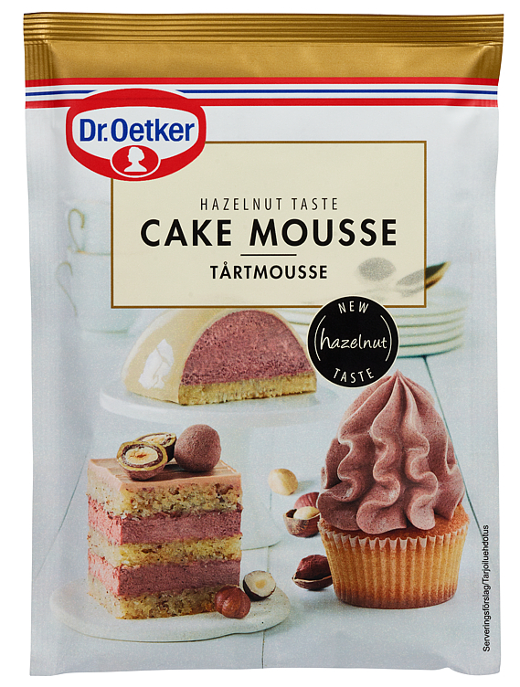 Kakemousse Hasselnøtt 120g Dr.Oetker