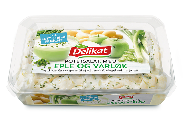 Potetsalat Eple&Vårløk 400g Delikat