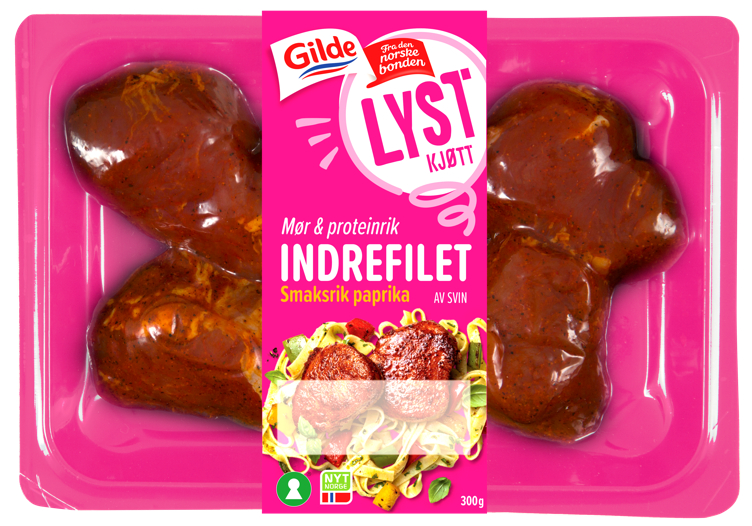 Svin Indrefilet Krydret 300g Gilde