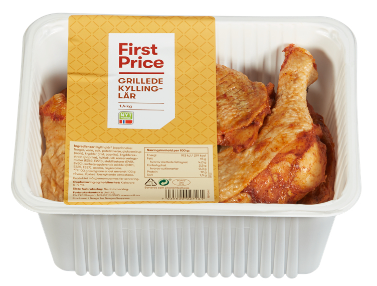 Kyllinglår Grillede 1,4kg First Price