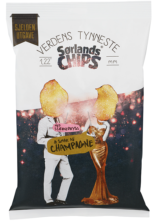 Sørlandschips Sprudlende Champagne 200g