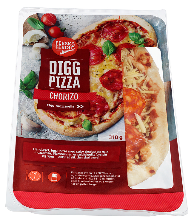 Pizza Chorizo 310g Fersk&Ferdig