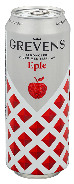 Grevens Cider Eple Alkoholfri 0,5l boks