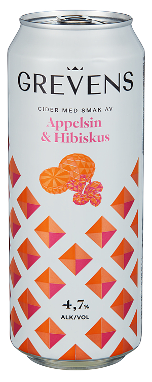 Grevens Cider Appelsin&Hibiscus 0,5l boks