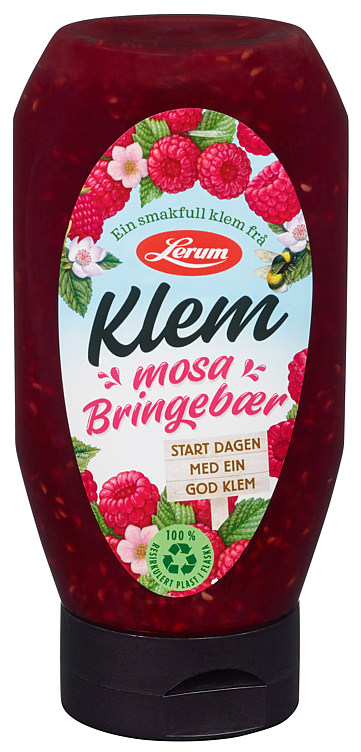 Bringebærsyltetøy Klem 405g Lerum