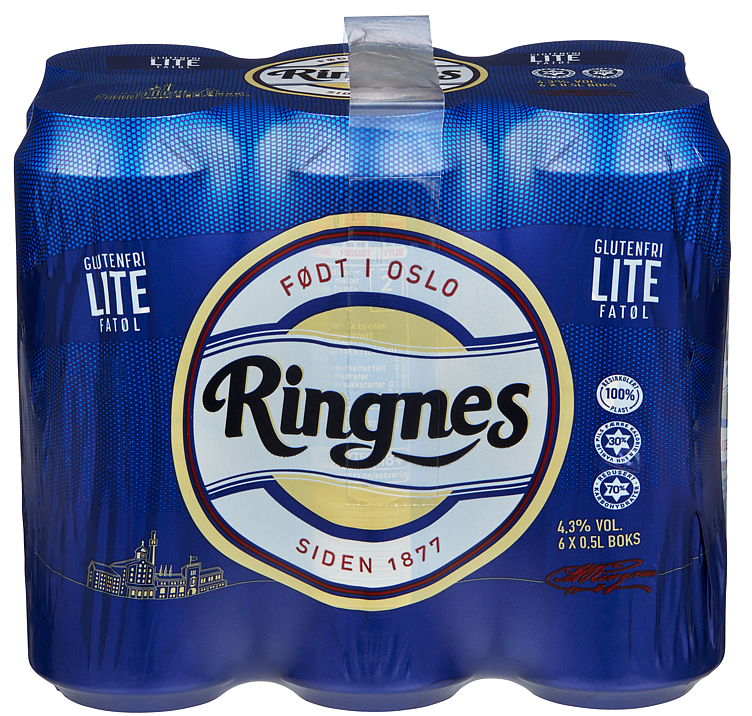 Ringnes Lite Fatøl 0,5lx6 boks