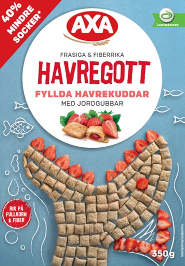 Bilde av Havregott m/Jordbær 350g Axa