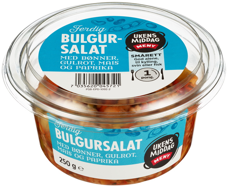 Bulgursalat m/Bønner 250g Meny