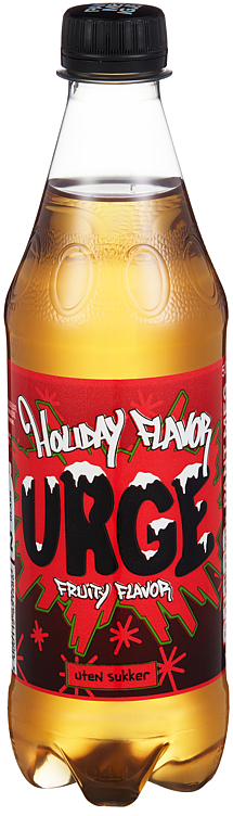 Urge u/Sukker Holiday Flavor 0,5l flaske