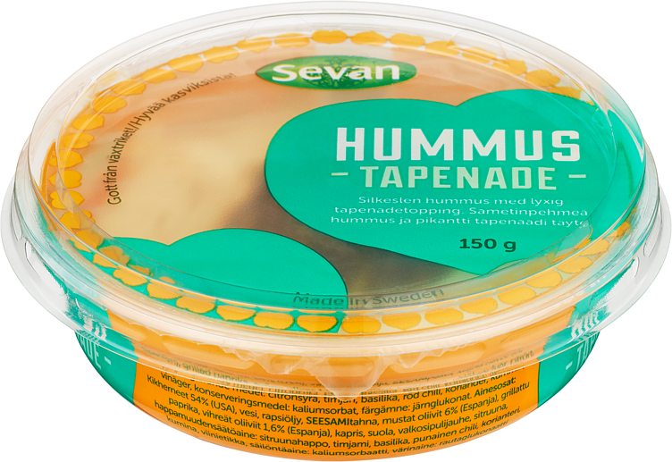 Hummus Fersk Tapenade 150g Sevan