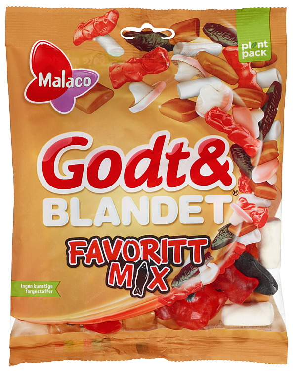 Godt&Blandet Favoritt Mix 170g Malaco