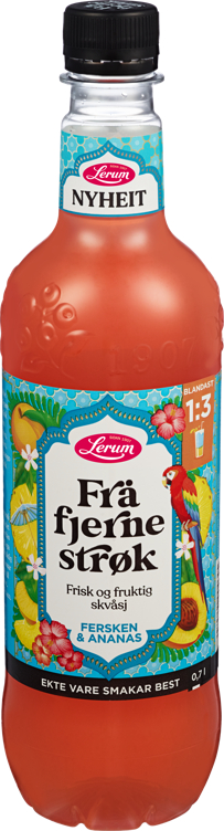 Fersken&Ananas Squash 0,7l Lerum