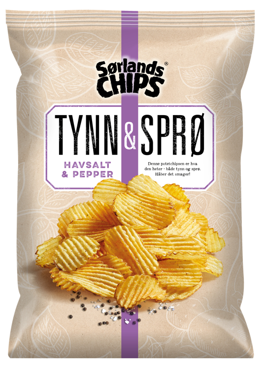 Tynn&Sprø Rifla Havsalt&Pepper 150g