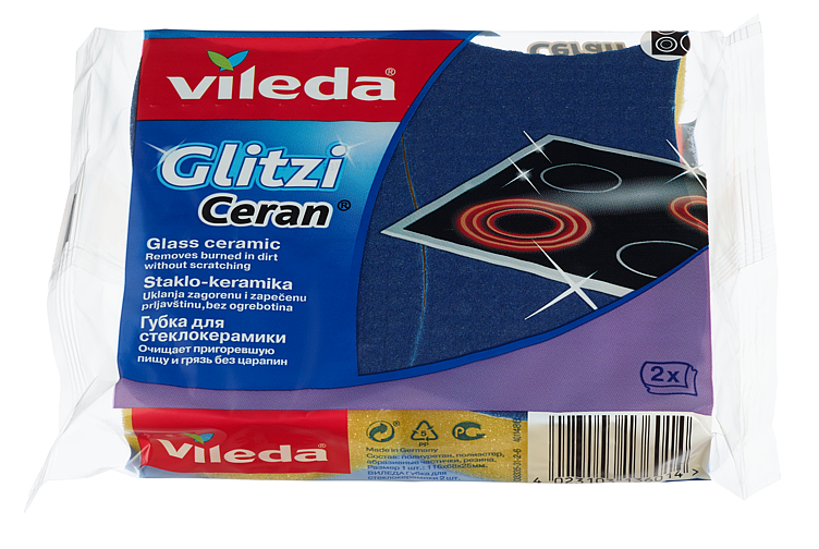 Keramisk Svamp 2pk Vileda Glitzi