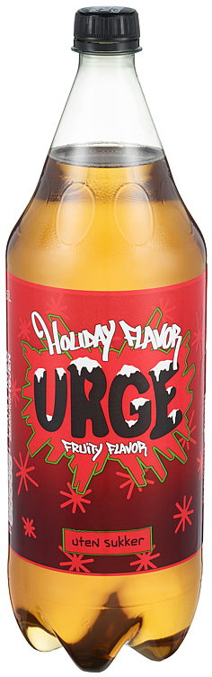 Urge u/Sukker Holiday Flavor 1,5l flaske