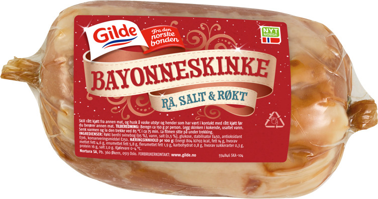 Bayonneskinke Rå Salt/Røkt Ca600g Gilde
