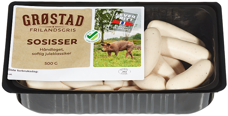 Sosisser 500g Grøstad