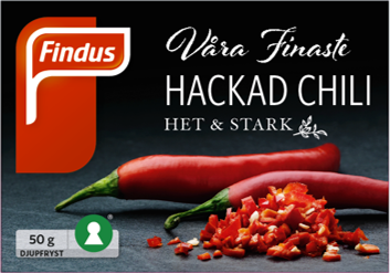 Hakket Chili i Biter 50g Findus