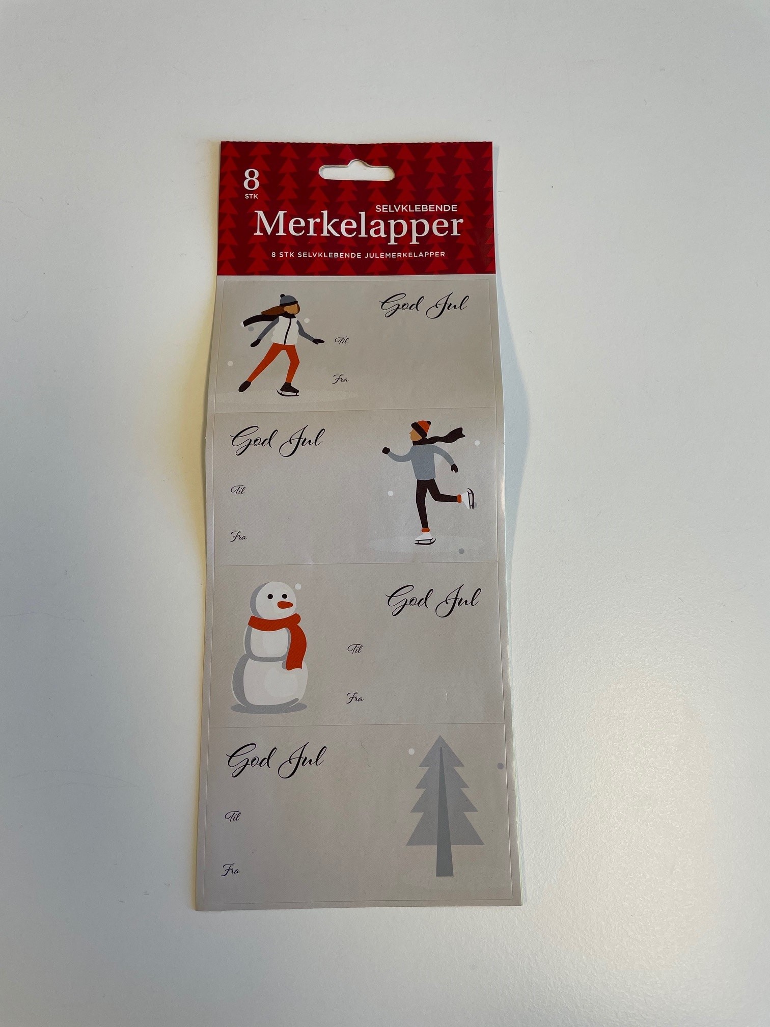 Merkelapper Selvklebende 8stk