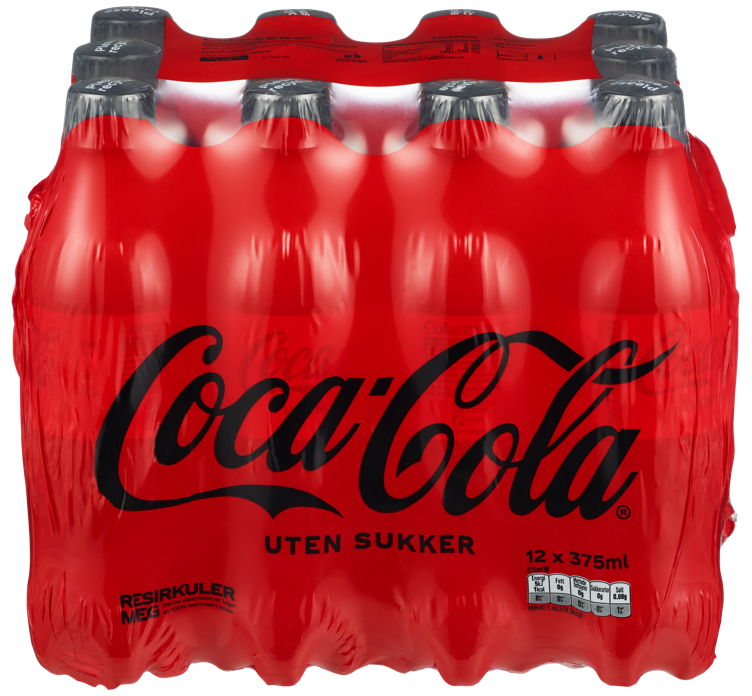 Bilde av Coca-Cola u/Sukker 12x375ml flaske