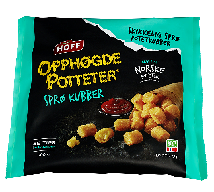 Opphøgde Potteter Sprø Kubber 300g Hoff