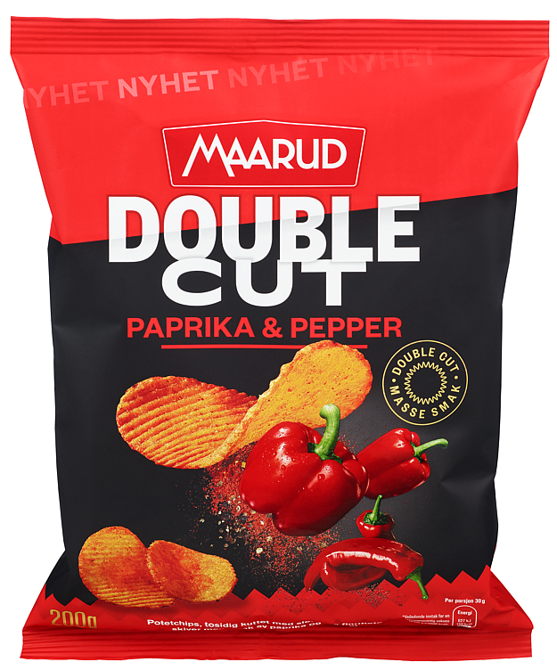 Double Cut Paprika&Pepper 200g Maarud