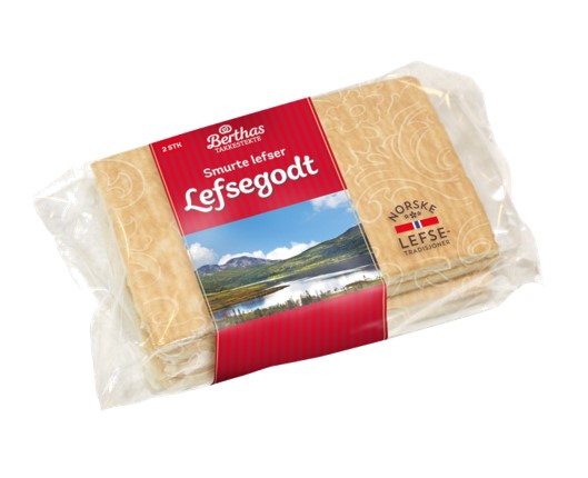 Lefsegodt Smurt 2pk 220g Berthas