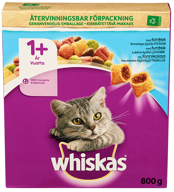 Whiskas Tunfisk 1+ 800g