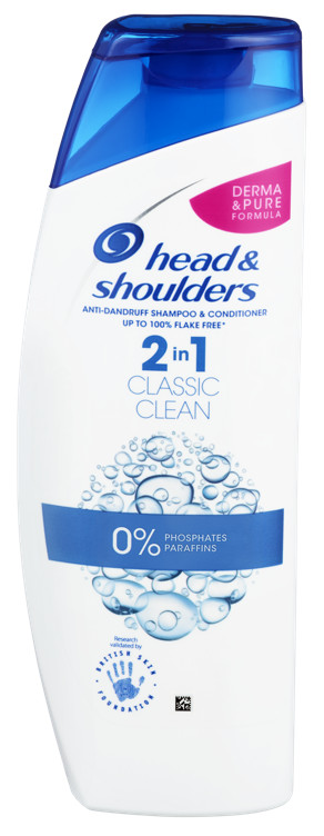 Head&Shoulders Shampoo 2i1 Classic Clean 400ml
