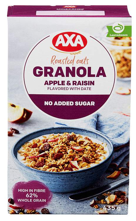 Granola Eple&Rosin 435g Axa