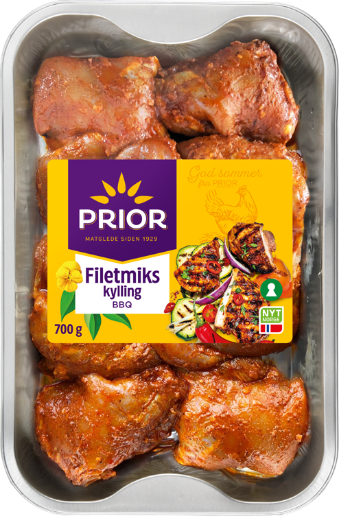 Filetmiks Kylling Bbq 700g Prior