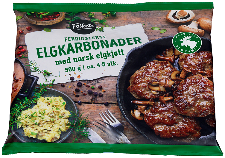 Elgkarbonader 500g Folkets