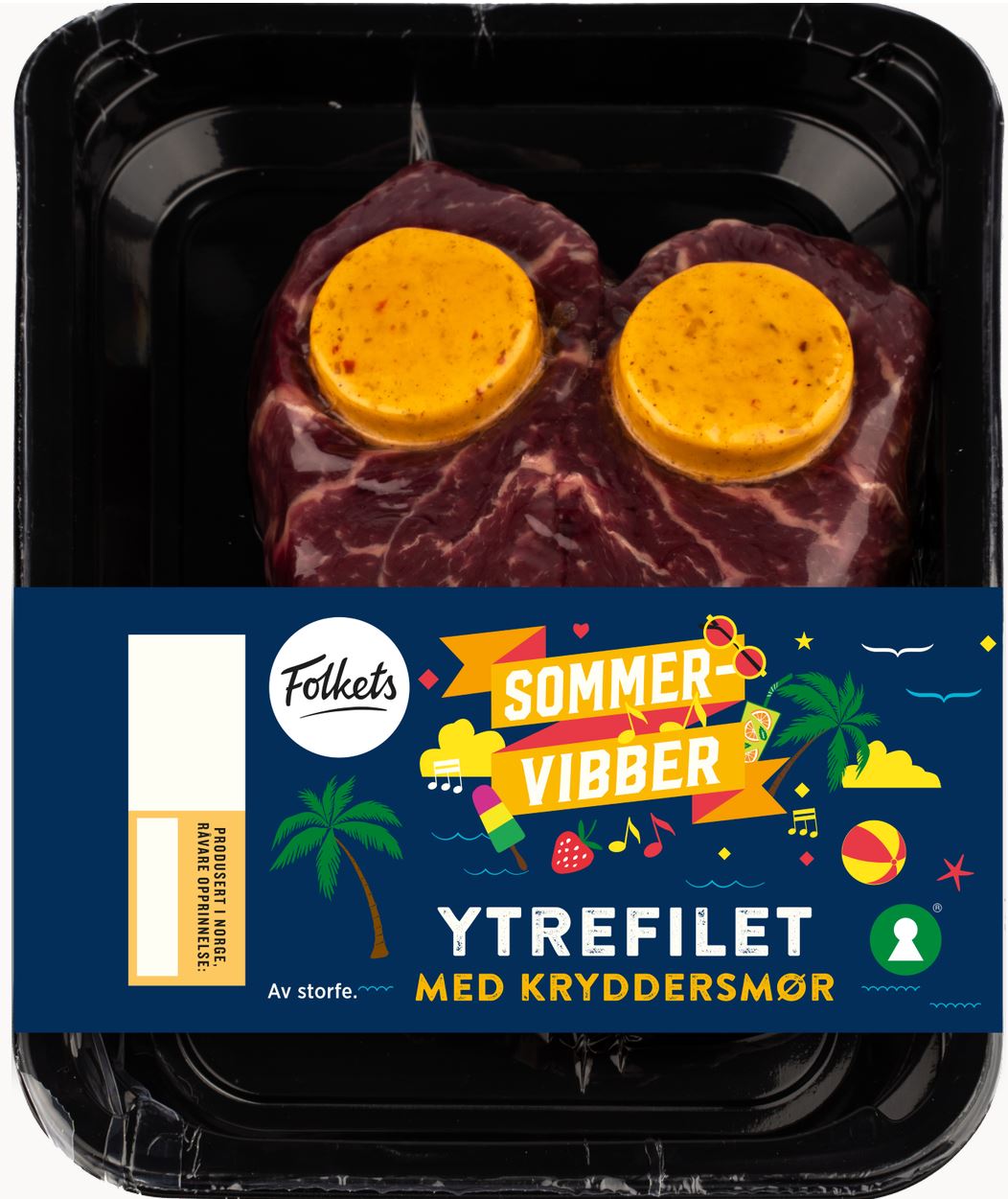 Storfe Ytrefilet m/Kryddersmør Sommervibber