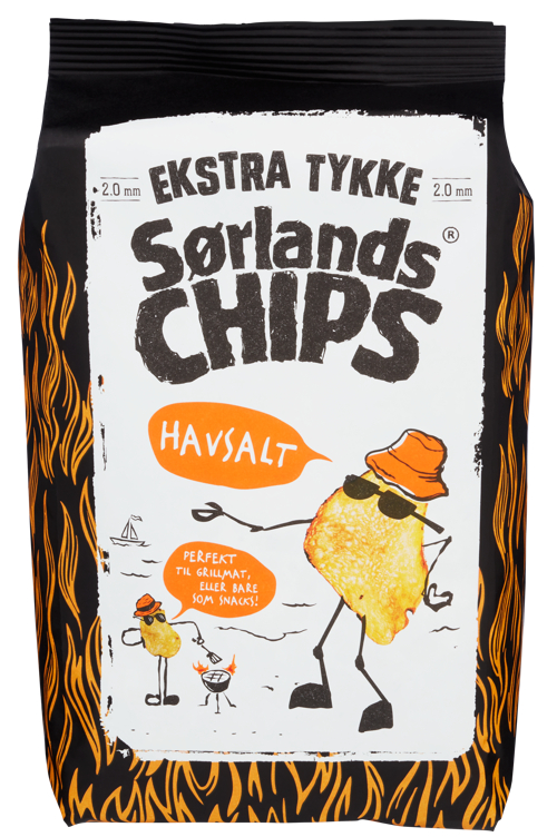 Sørlandschips Sommer Havsalt 180g