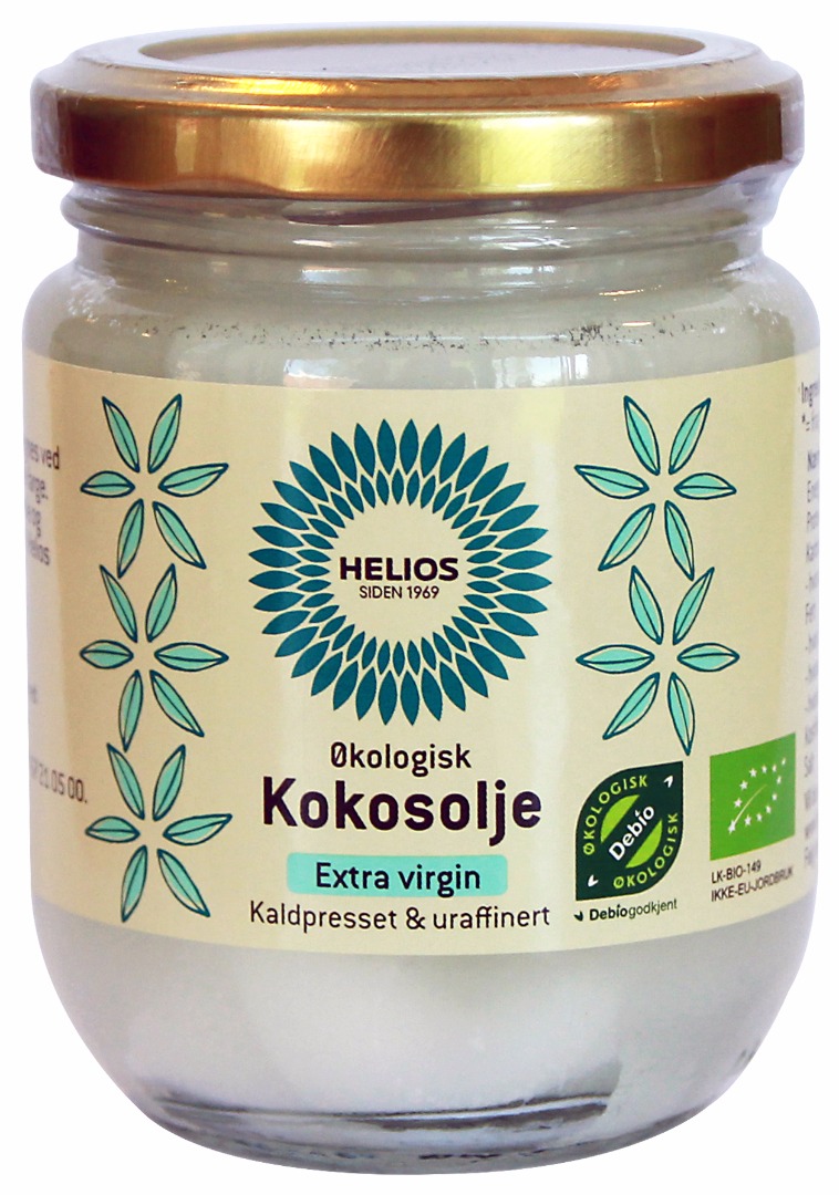 Kokosolje Ex.Virgin Økologisk 225ml Helios