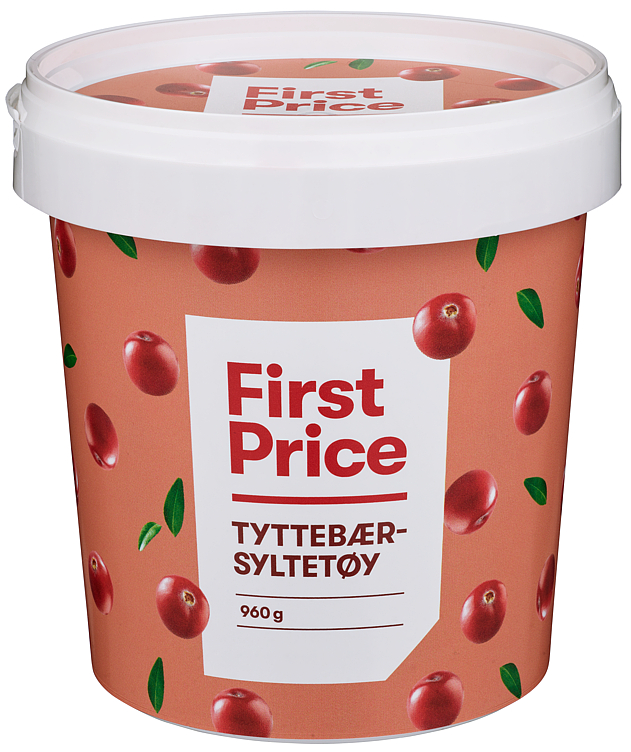 Tyttebærsyltetøy 960g First Price