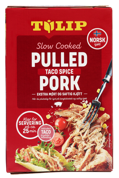 Bilde av Pulled Pork Taco Langtidskokt 525g Tulip