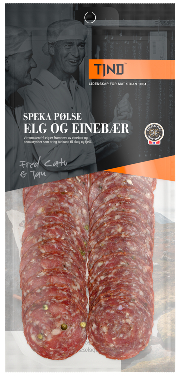 Speka Pølse m/Elg&Einebær 100g Tind