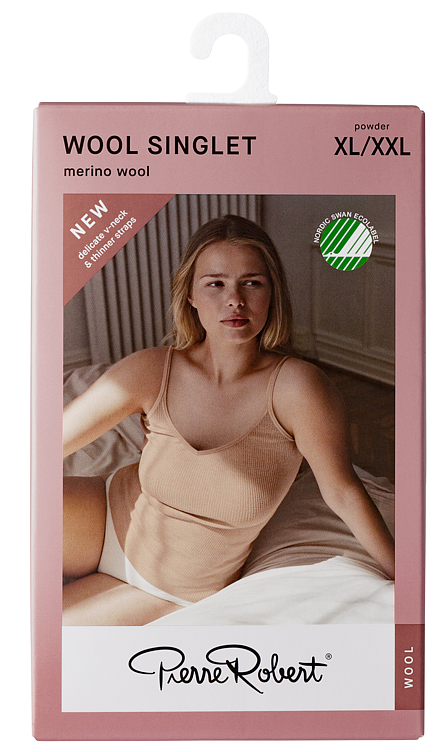 Wool Singlet Powder S/M Pierre-Robert